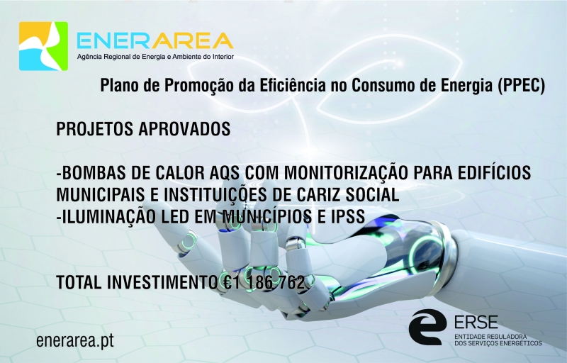 ERSE Entidade Reguladora dos Serviços Energéticos, aprova candidaturas da ENERAREA no Valor de um milhão e duzentos mil euros 